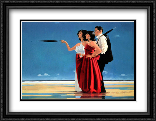The Missing Man I 32x24 Black Ornate Wood Framed Art Print Poster with Double Matting by Vettriano, Jack
