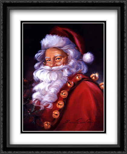 St Nick 24x32 Black Ornate Wood Framed Art Print Poster with Double Matting by Comish, Susan