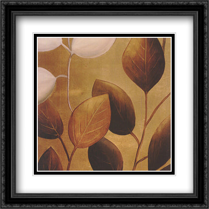 Gold Eco Chic I 16x28 Black Ornate Wood Framed Art Print Poster with Double Matting by Pinto, Patricia