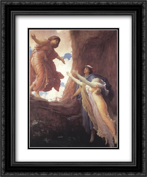 Return of Persephone 20x24 Black Ornate Wood Framed Art Print Poster with Double Matting by Leighton, Frederic