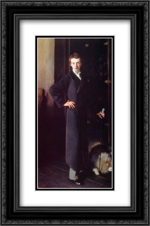 W. Graham Robertson 16x24 Black Ornate Wood Framed Art Print Poster with Double Matting by Sargent, John Singer