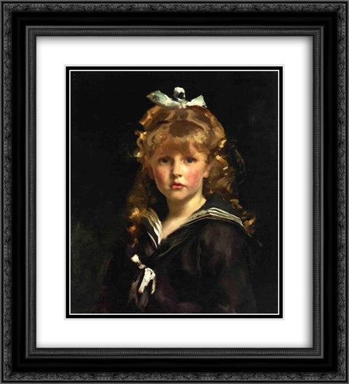 Jacques Barenton 20x22 Black Ornate Wood Framed Art Print Poster with Double Matting by Sargent, John Singer