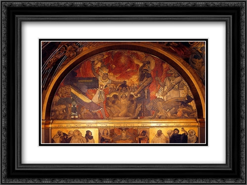 Israelites Oppressed 24x18 Black Ornate Wood Framed Art Print Poster with Double Matting by Sargent, John Singer