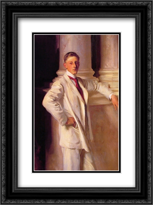 Lord Dalhousie 18x24 Black Ornate Wood Framed Art Print Poster with Double Matting by Sargent, John Singer