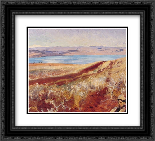 The Dead Sea 22x20 Black Ornate Wood Framed Art Print Poster with Double Matting by Sargent, John Singer