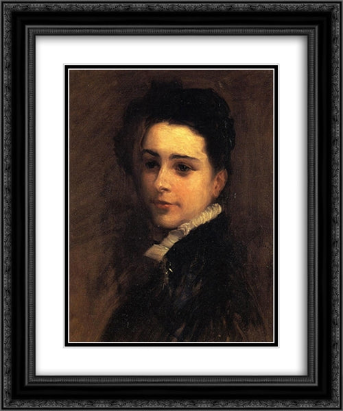 Charles Deering 20x24 Black Ornate Wood Framed Art Print Poster with Double Matting by Sargent, John Singer