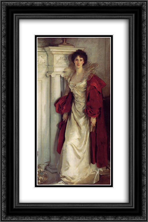 Winifred, Duchess of Portland 16x24 Black Ornate Wood Framed Art Print Poster with Double Matting by Sargent, John Singer