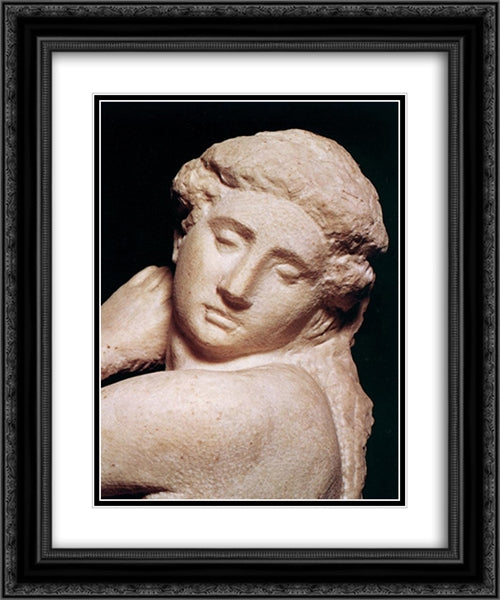 DavidApollo [detail: 2] 20x24 Black Ornate Wood Framed Art Print Poster with Double Matting by Michelangelo