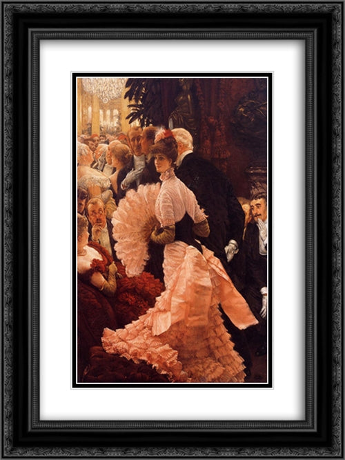 A Woman of Ambition 18x24 Black Ornate Wood Framed Art Print Poster with Double Matting by Tissot, James