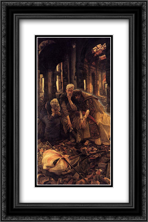 Ruins (Voices Within) 16x24 Black Ornate Wood Framed Art Print Poster with Double Matting by Tissot, James