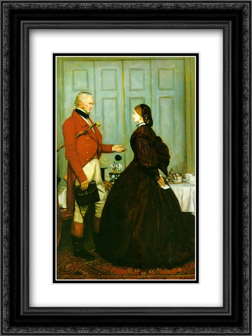 Trust Me 18x24 Black Ornate Wood Framed Art Print Poster with Double Matting by Tissot, James