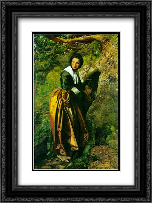 The Royalist 18x24 Black Ornate Wood Framed Art Print Poster with Double Matting by Tissot, James