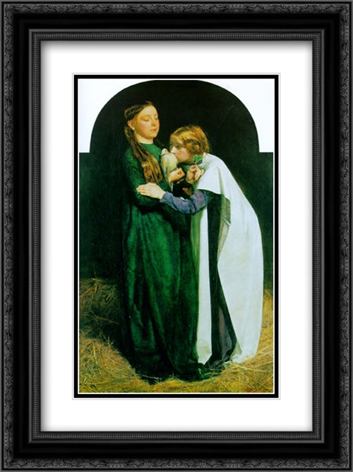 The Return of the Dove to the Ark 18x24 Black Ornate Wood Framed Art Print Poster with Double Matting by Tissot, James