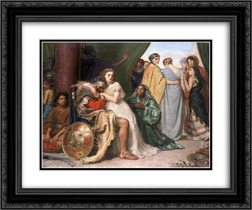 Jephthah 24x20 Black Ornate Wood Framed Art Print Poster with Double Matting by Tissot, James