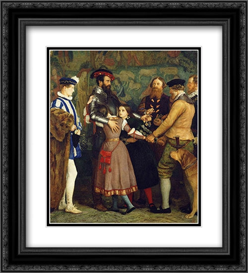 The Ransom 20x22 Black Ornate Wood Framed Art Print Poster with Double Matting by Tissot, James