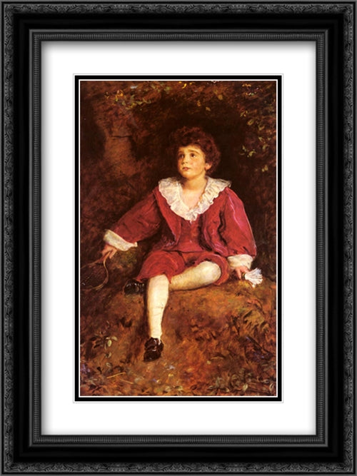 The Honourable John Nevile Manners 18x24 Black Ornate Wood Framed Art Print Poster with Double Matting by Tissot, James