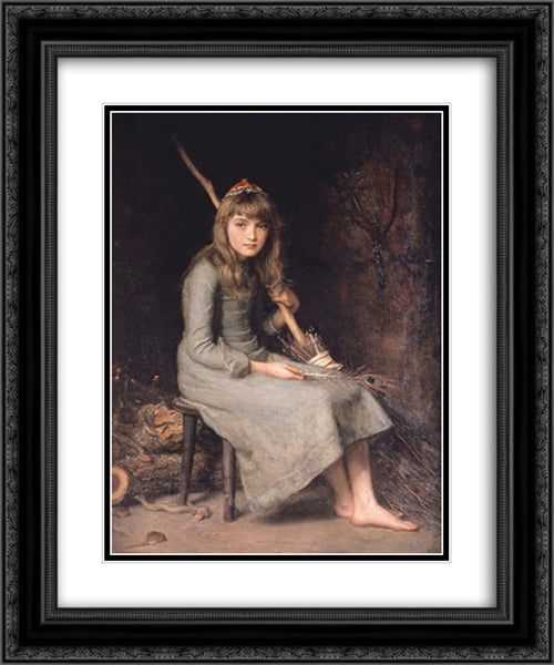 Cinderella 20x24 Black Ornate Wood Framed Art Print Poster with Double Matting by Tissot, James