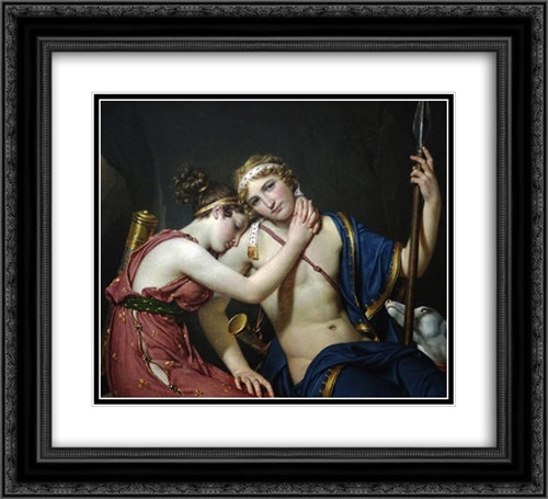 The Farewell of Telemachus and Eucharis 22x20 Black Ornate Wood Framed Art Print Poster with Double Matting by Tissot, James