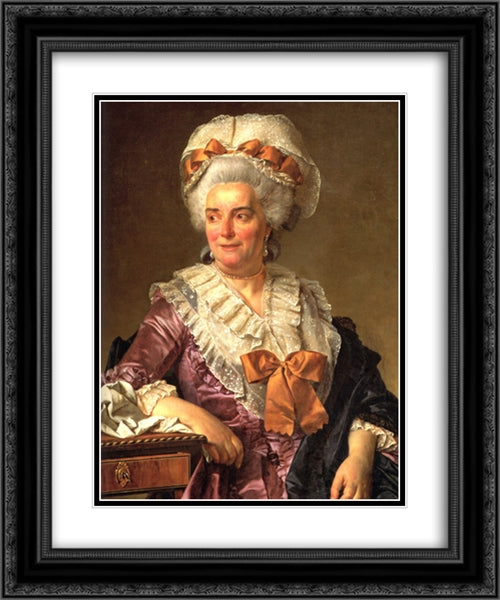 Portrait of Genevieve Jacqueline Pecoul 20x24 Black Ornate Wood Framed Art Print Poster with Double Matting by Tissot, James