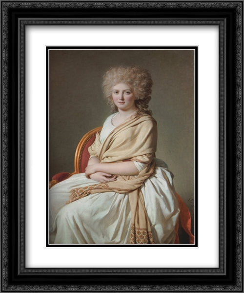 Portrait of Anne-Marie-Louise Thelusson, Comtesse de SorcyPortrait of Anne-Marie-Louise Thelusson, Comtesse de Sorcy 20x24 Black Ornate Wood Framed Art Print Poster with Double Matting by Tissot, James