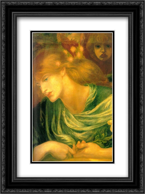 Unknown 18x24 Black Ornate Wood Framed Art Print Poster with Double Matting by Rossetti, Dante Gabriel