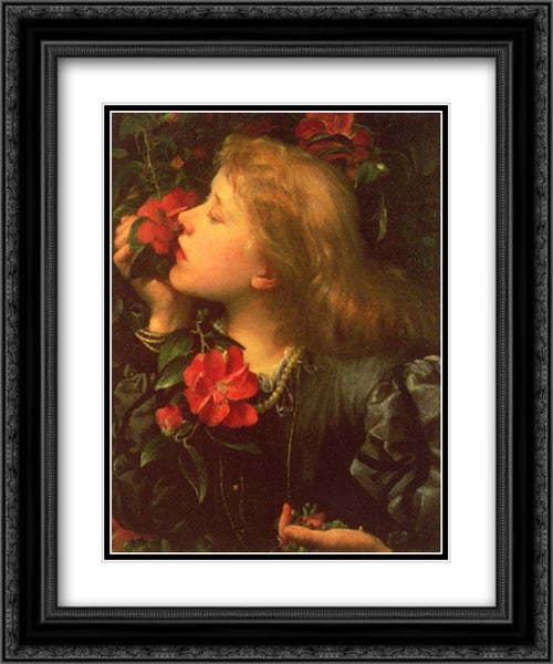 Choosing 20x24 Black Ornate Wood Framed Art Print Poster with Double Matting by Watts, George Frederick