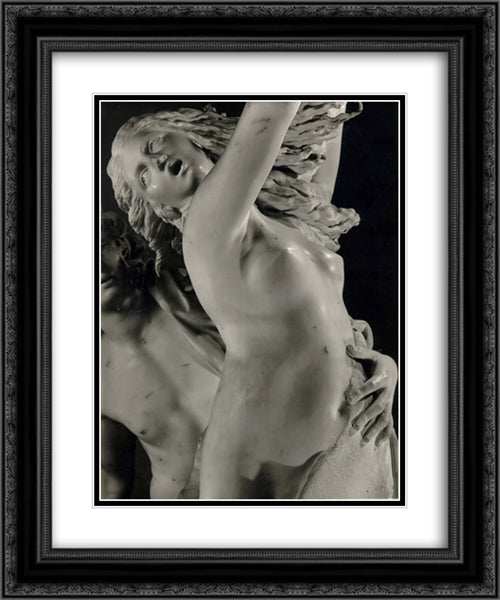 Apollo and Daphne [detail: 3] 20x24 Black Ornate Wood Framed Art Print Poster with Double Matting by Bernini, Gian Lorenzo