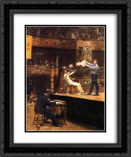 In the mid'time 20x24 Black Ornate Wood Framed Art Print Poster with Double Matting by Eakins, Thomas