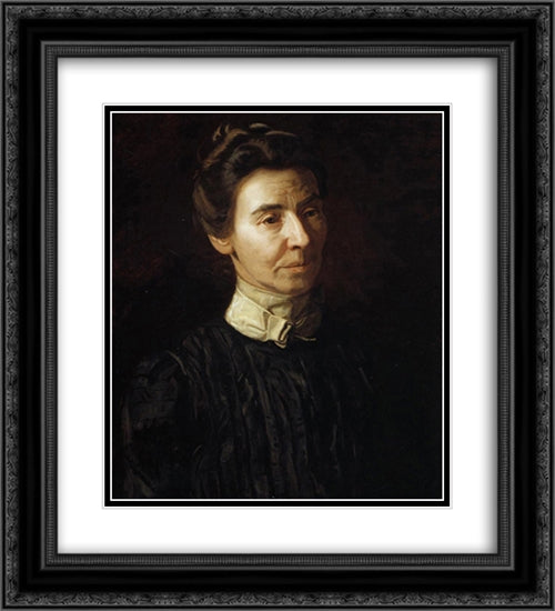 Portrait of Mary Adeline Williams 20x22 Black Ornate Wood Framed Art Print Poster with Double Matting by Eakins, Thomas