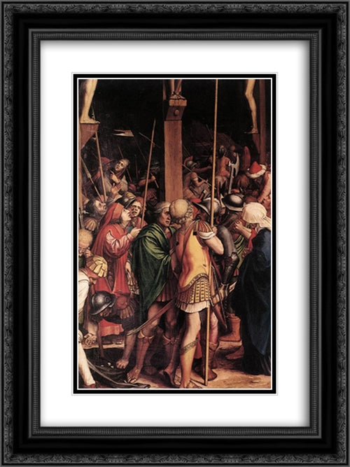 The Passion [detail: 7] 18x24 Black Ornate Wood Framed Art Print Poster with Double Matting by Holbein the Younger, Hans
