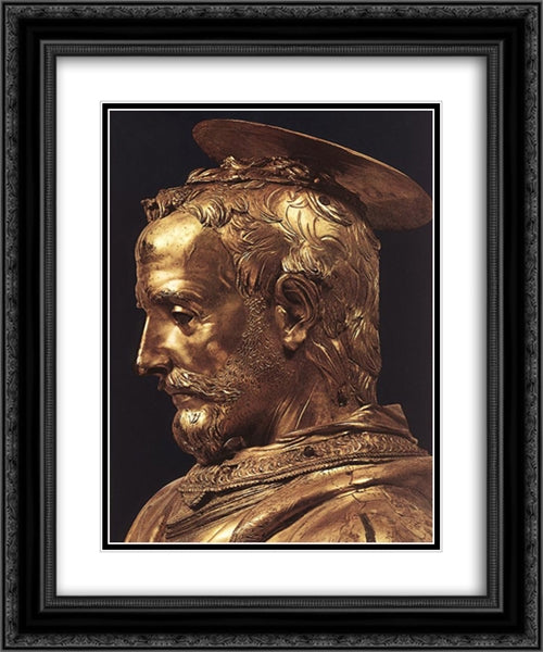 St Rossore ' detail 20x24 Black Ornate Wood Framed Art Print Poster with Double Matting by Donatello