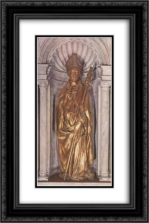 St Louis 16x24 Black Ornate Wood Framed Art Print Poster with Double Matting by Donatello