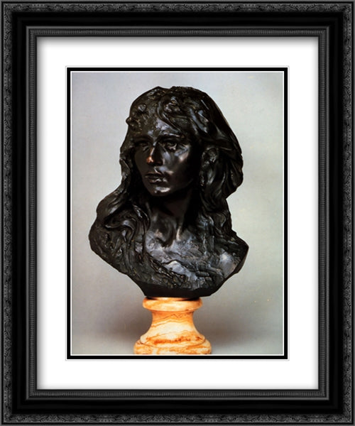 Camille Claudel 20x24 Black Ornate Wood Framed Art Print Poster with Double Matting by Rodin, Auguste