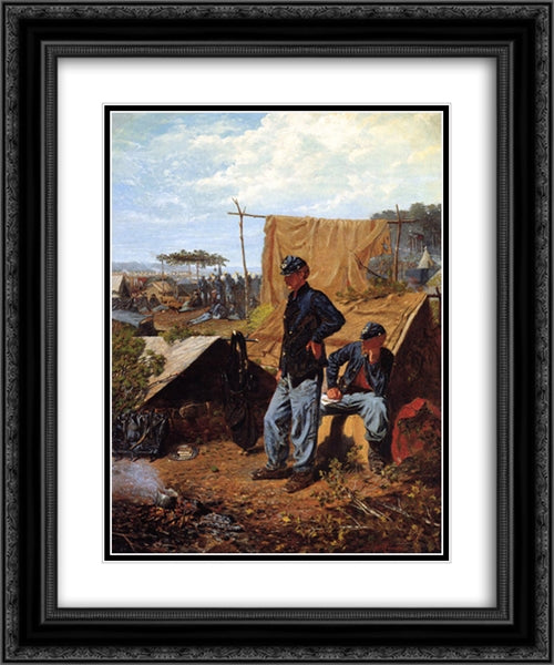 Home Sweet Home 20x24 Black Ornate Wood Framed Art Print Poster with Double Matting by Homer, Winslow