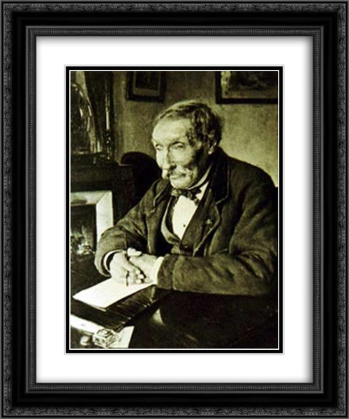 Portrait of Dagnan'Bouveret's Grandfather 20x24 Black Ornate Wood Framed Art Print Poster with Double Matting by Dagnan-Bouveret, Pascal Adolphe Jean