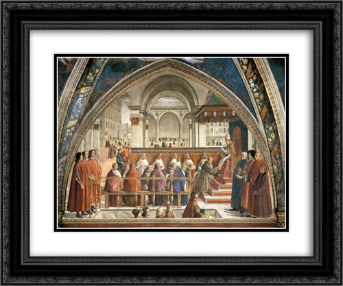 Confirmation of the Rule 24x20 Black Ornate Wood Framed Art Print Poster with Double Matting by Ghirlandaio, Domenico