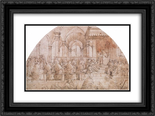 Confirmation of the Rule 24x18 Black Ornate Wood Framed Art Print Poster with Double Matting by Ghirlandaio, Domenico