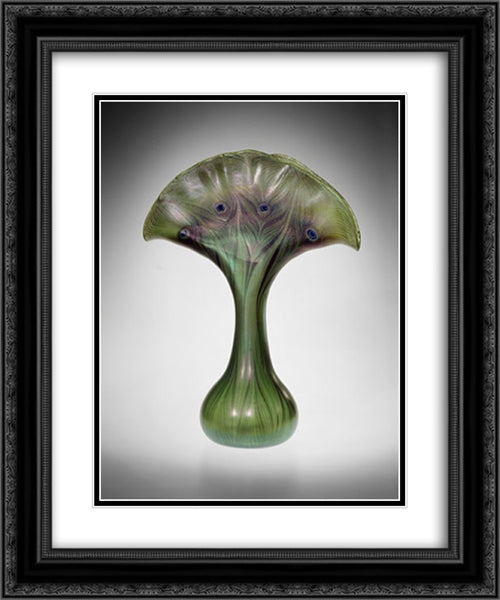 Vase 20x24 Black Ornate Wood Framed Art Print Poster with Double Matting by Tiffany, Louis Comfort