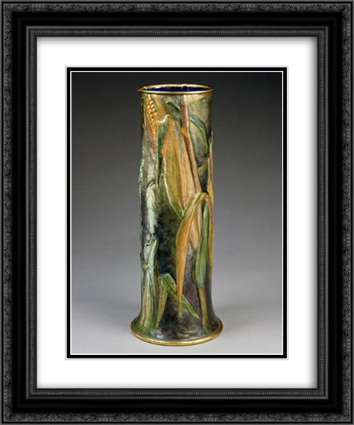 Vase 20x24 Black Ornate Wood Framed Art Print Poster with Double Matting by Tiffany, Louis Comfort