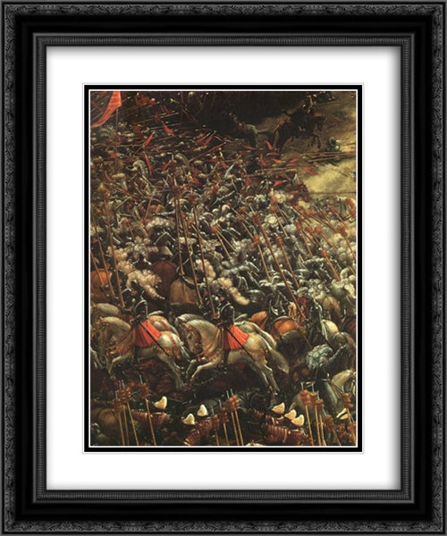 The Battle Of Alexander (detail) 20x24 Black Ornate Wood Framed Art Print Poster with Double Matting by van Alsloot, Denys