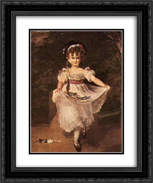 Miss Murray 20x24 Black Ornate Wood Framed Art Print Poster with Double Matting by Lawrence, Sir Thomas