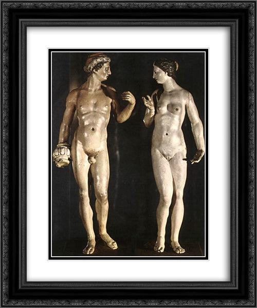 Venus and Vulcan 20x24 Black Ornate Wood Framed Art Print Poster with Double Matting by El Greco