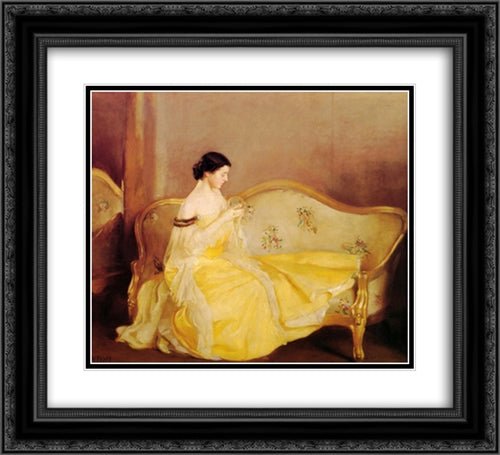 The Crystal 22x20 Black Ornate Wood Framed Art Print Poster with Double Matting by Paxton, William McGregor