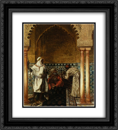 Der Weise 20x22 Black Ornate Wood Framed Art Print Poster with Double Matting by Ernst, Rudolf