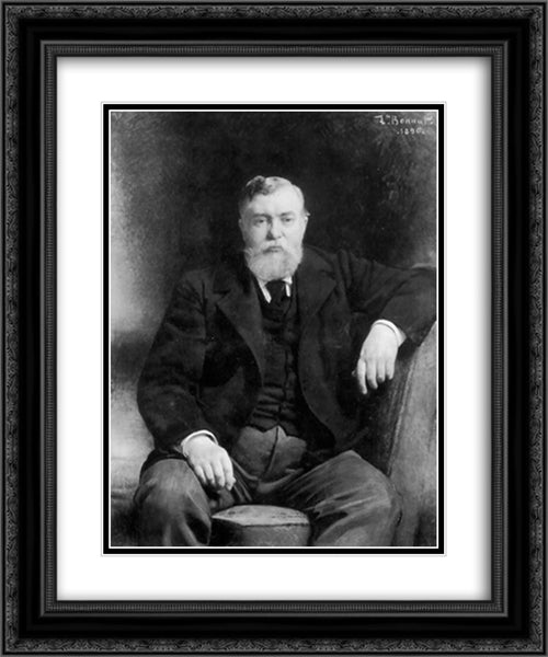 Portrait of Prince V. N. Tenishev 20x24 Black Ornate Wood Framed Art Print Poster with Double Matting by Bonnat, Leon