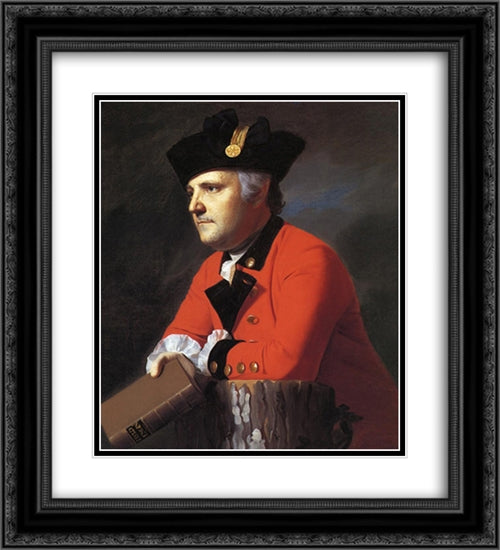 John Montresor 20x22 Black Ornate Wood Framed Art Print Poster with Double Matting by Copley, John Singleton