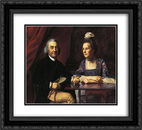 Mr. and Mrs. Isaac Winslow (Jemina Debuke) 22x20 Black Ornate Wood Framed Art Print Poster with Double Matting by Copley, John Singleton