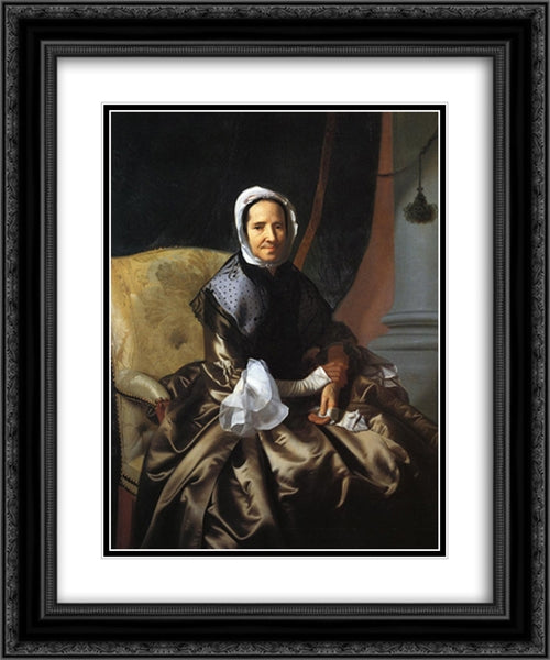 Mrs. Thomas Boylston (Sarah Morecock) 20x24 Black Ornate Wood Framed Art Print Poster with Double Matting by Copley, John Singleton