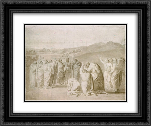 Study for 'The Ascension' 24x20 Black Ornate Wood Framed Art Print Poster with Double Matting by Copley, John Singleton