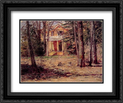 House in Virginia 24x20 Black Ornate Wood Framed Art Print Poster with Double Matting by Robinson, Theodore